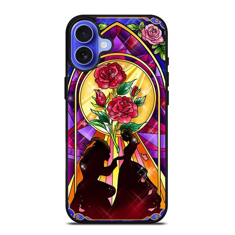 BEAUTY AND THE BEAST ROSE FLAWER iPhone 16 Case Cover