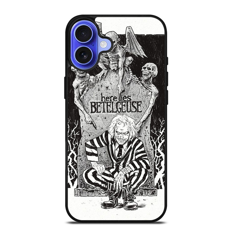 BEETLEJUICE TIM BURTON ART iPhone 16 Case Cover