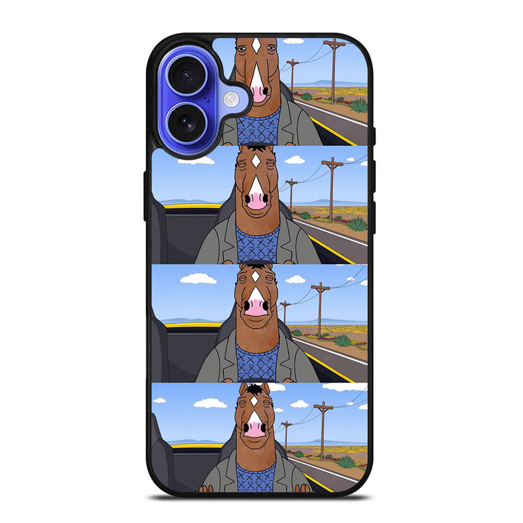 BOJACK HORSEMAN FACE COLLAGE iPhone 16 Case Cover