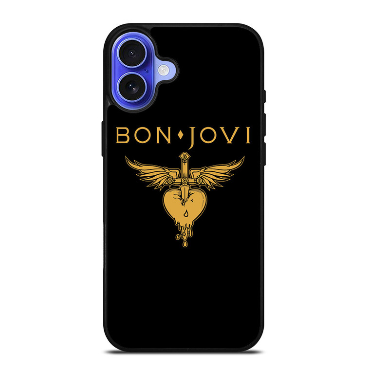 BON JOVI BAND LOGO GOLD iPhone 16 Case Cover