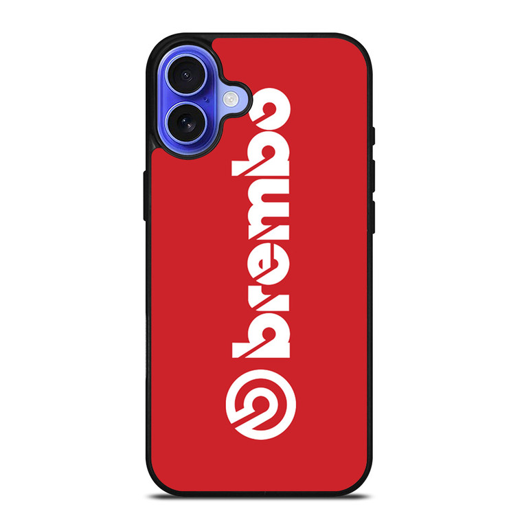 BREMBO DISC BRAKE RED LOGO iPhone 16 Case Cover