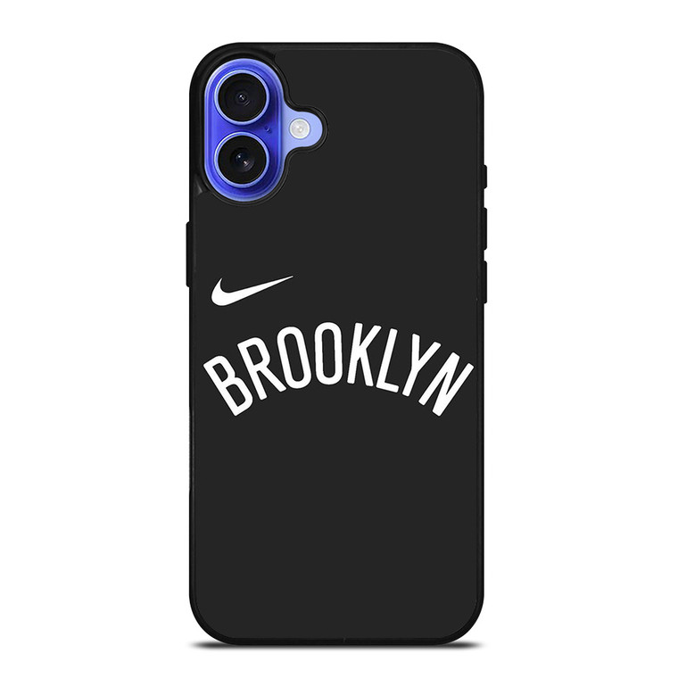 BROOKLYN NETS NIKE WORDMARK iPhone 16 Case Cover