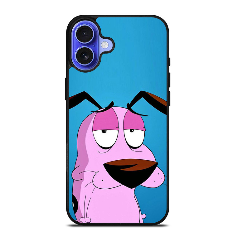 CARTOON COURAGE THE COWARDLY DOG iPhone 16 Case Cover