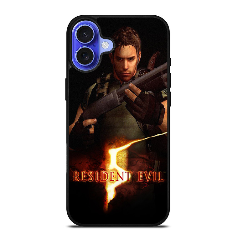 CHRIS REDFIELD RESIDENT EVIL GAMES iPhone 16 Case Cover