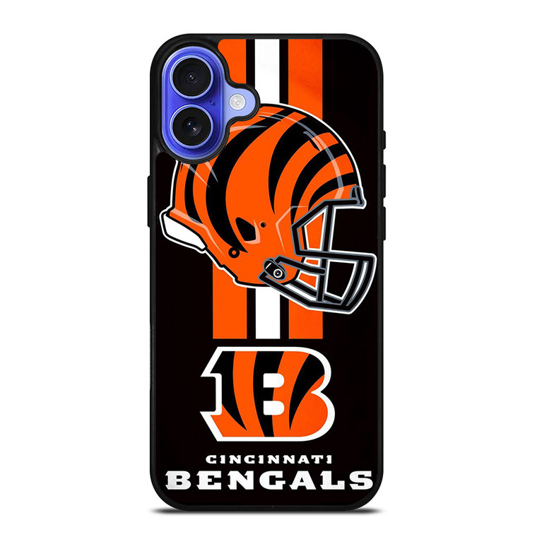 CINCINNATI BENGALS NFL HELMET iPhone 16 Case Cover