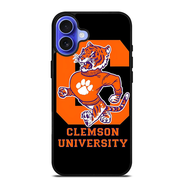 CLEMSON TIGERS UNIVERSITY ICON iPhone 16 Case Cover