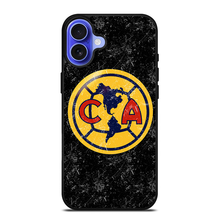 CLUB AMERICA AGUILAS FOOTBALL BLACK iPhone 16 Case Cover