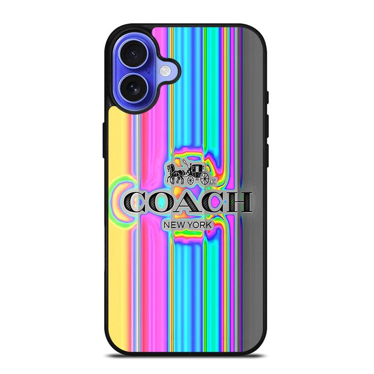 COACH NEW YORK ART iPhone 16 Case Cover COACH NEW YORK ART iPhone 16 Case Cover