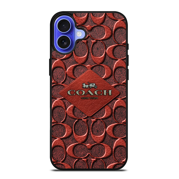 COACH NEW YORK BROWN 2 iPhone 16 Case Cover
