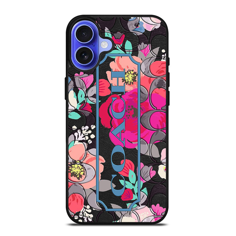 COACH NEW YORK FLOWER iPhone 16 Case Cover