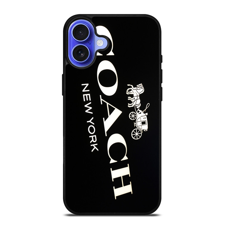 COACH NEW YORK LOGO 3 iPhone 16 Case Cover