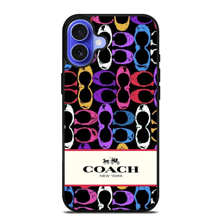 COACH NEW YORK PATTERN COLOR iPhone 16 Case Cover