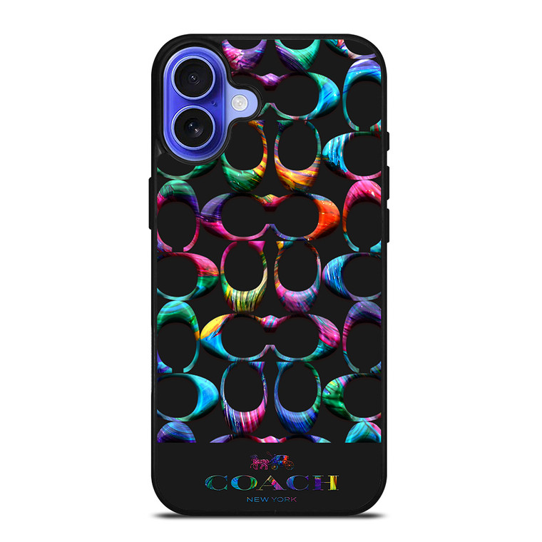 COACH NEW YORK RAINBOW 2 iPhone 16 Case Cover