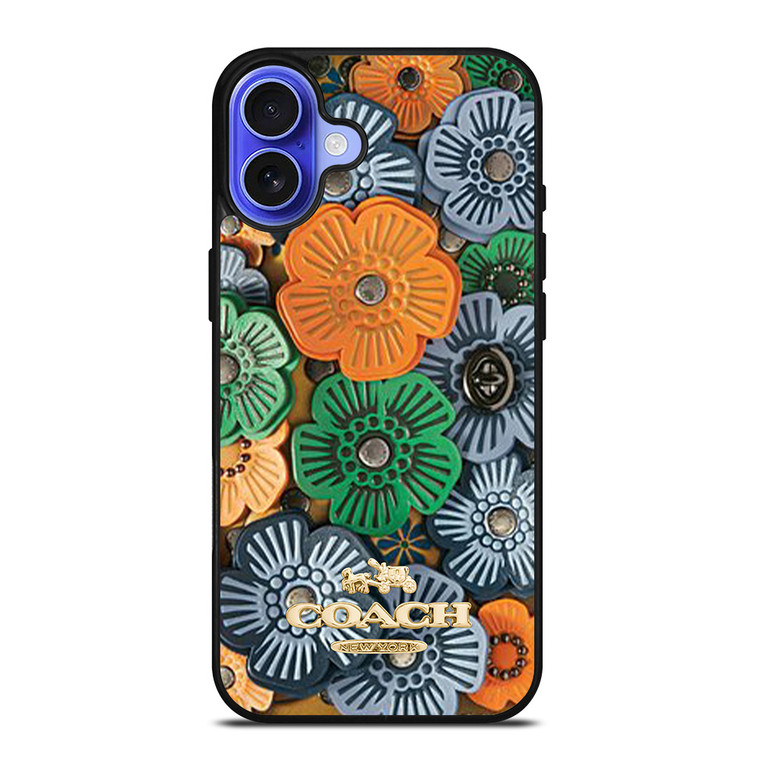 COACH NEW YORK TEA ROSE iPhone 16 Case Cover
