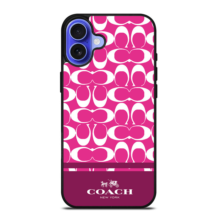 COACH PINK NEW YORK iPhone 16 Case Cover