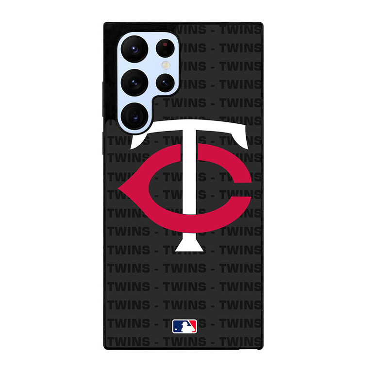 MINNESOTA TWINS BASEBALL BLACK Samsung Galaxy S22 Ultra Case Cover