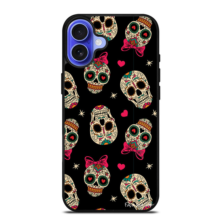 DAY OF THE DEAD CUTE PATTERN iPhone 16 Case Cover