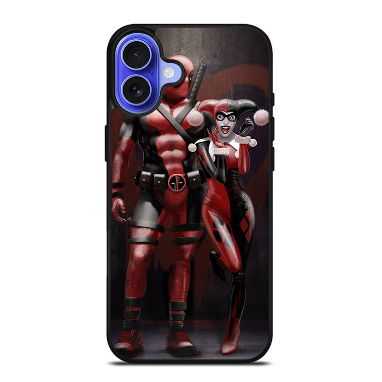 DEADPOOL HARLEY QUINN ANTI HERO iPhone 16 Case Cover