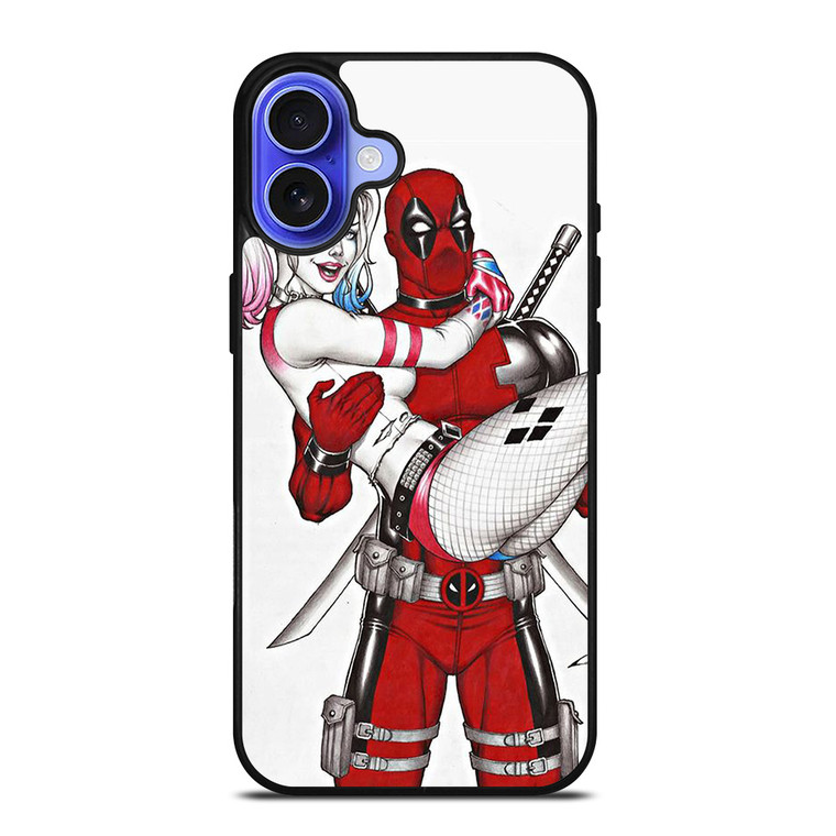 DEADPOOL HARLEY QUINN CARTOON iPhone 16 Case Cover