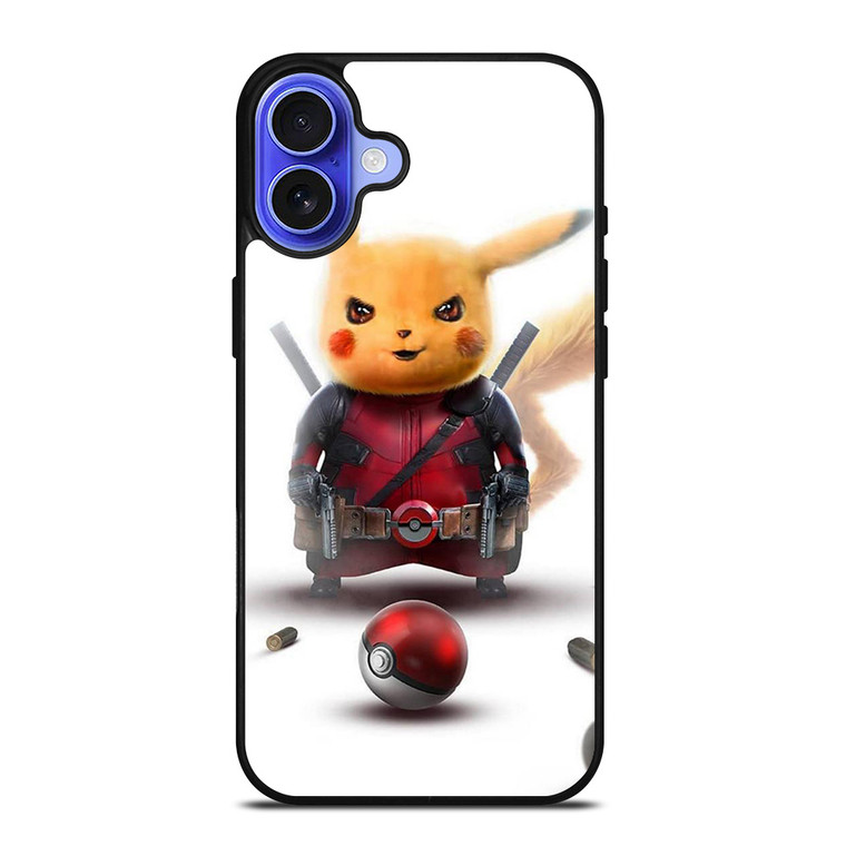 DEADPOOL PIKACHU POKEMON iPhone 16 Case Cover