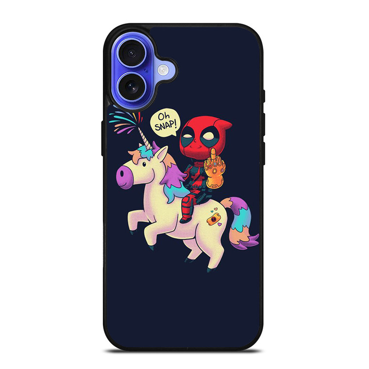 DEADPOOL UNICORN MIDDLE FINGERS iPhone 16 Case Cover