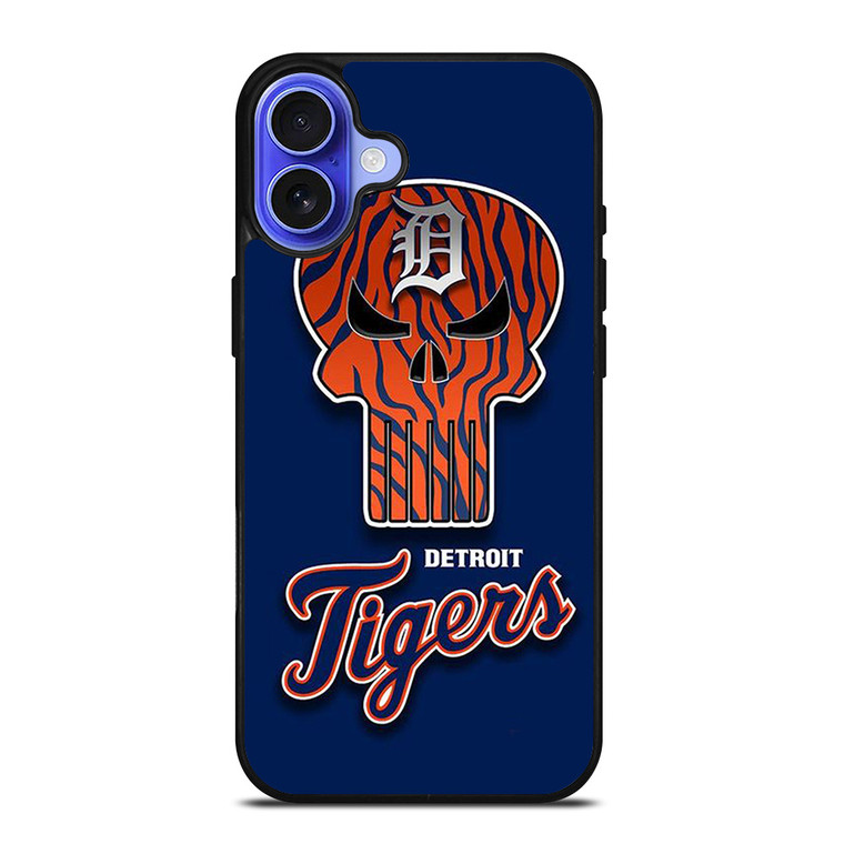 DETROIT TIGERS SKULL LOGO iPhone 16 Case Cover