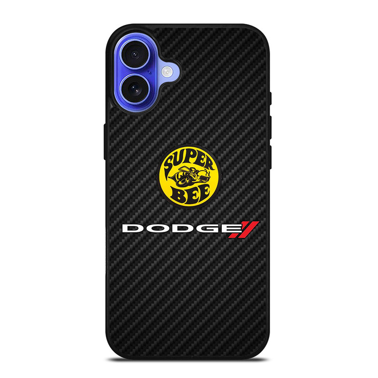 DODGE CHARGER SUPER BEE CARBON iPhone 16 Case Cover