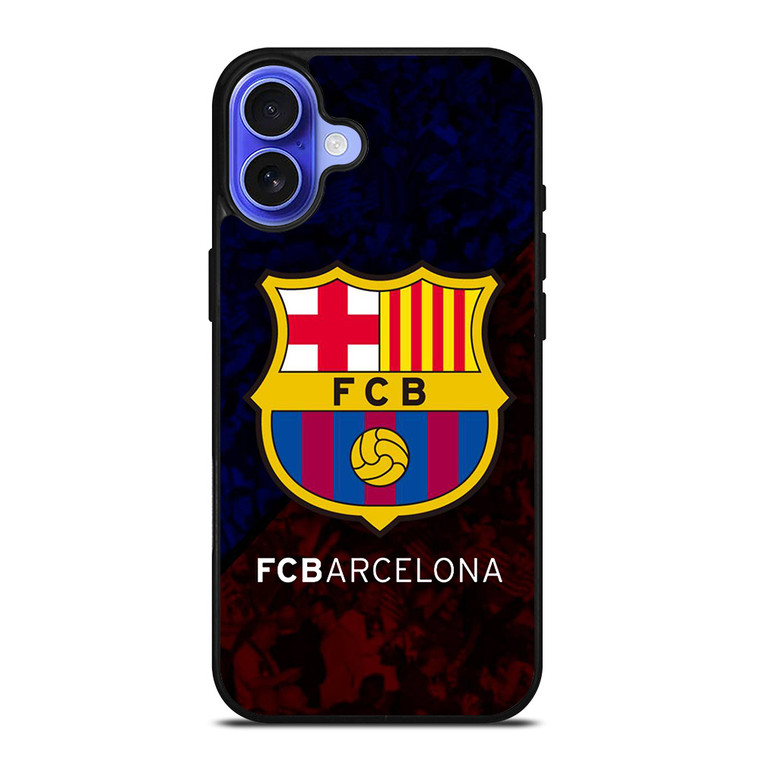 FC BARCELONA LOGO FOOTBALL iPhone 16 Case Cover