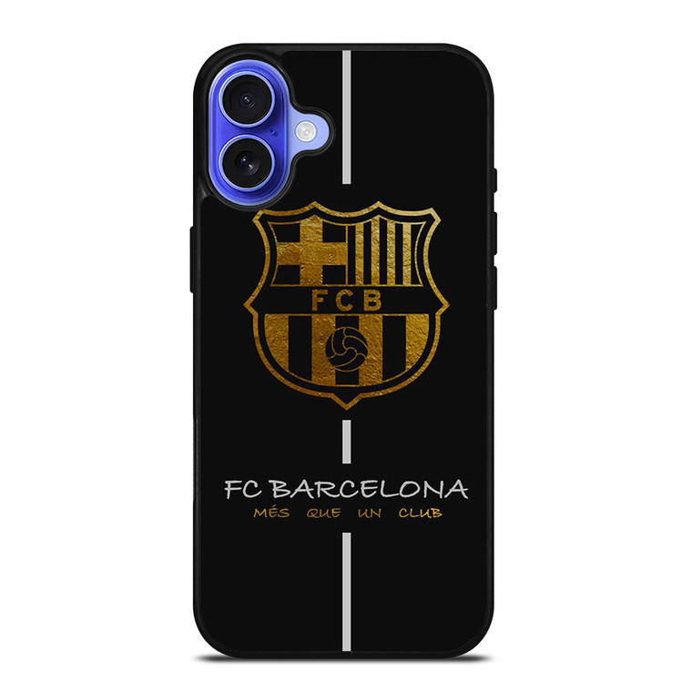 FC BARCELONA MES QUE UN CLUB GOLD iPhone 16 Case Cover