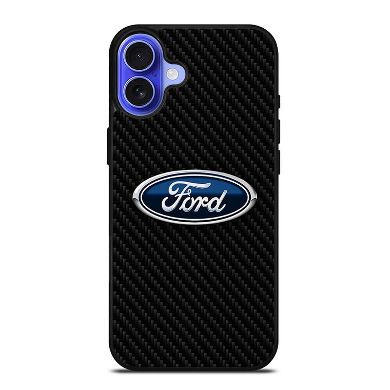 FORD CARBON LOGO iPhone 16 Case Cover