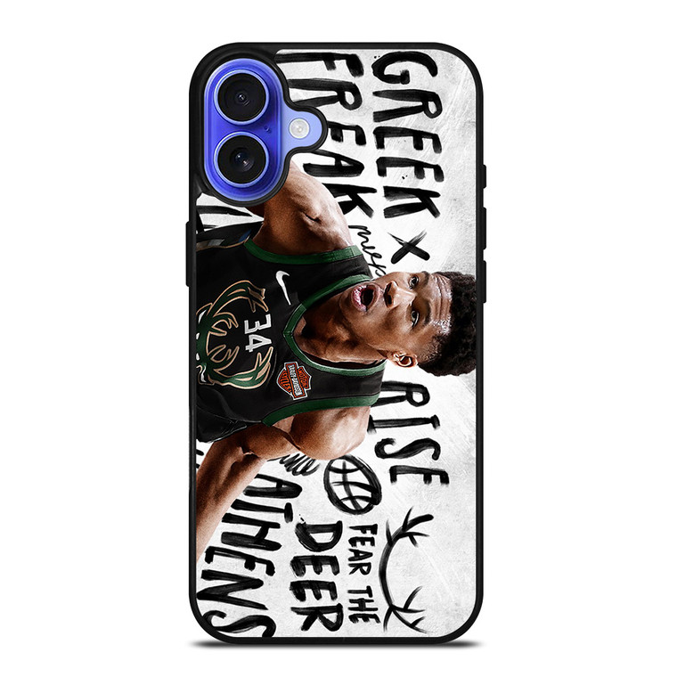 GIANNIS ANTETOKOUNMPO MILWAUKEE BUCKS 2 iPhone 16 Case Cover