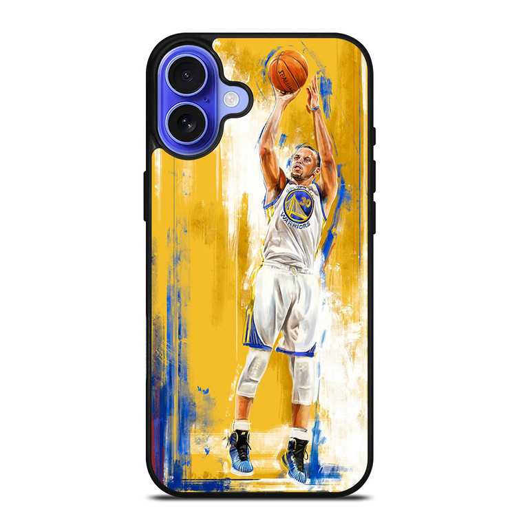 GOLDEN STATE STEPHEN CURRY YELLOW BASKET iPhone 16 Case Cover