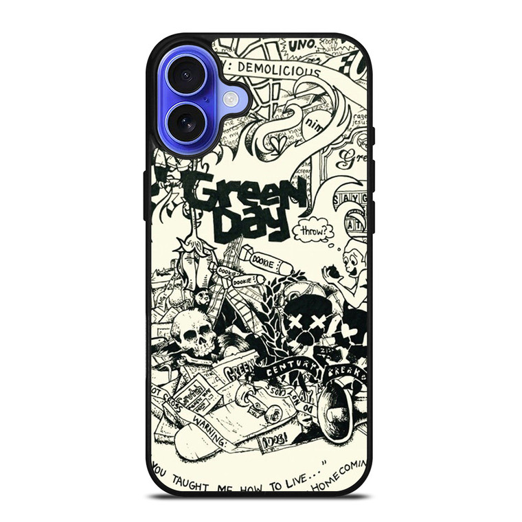 GREEN DAY BAND DEMOLICIOUS iPhone 16 Case Cover