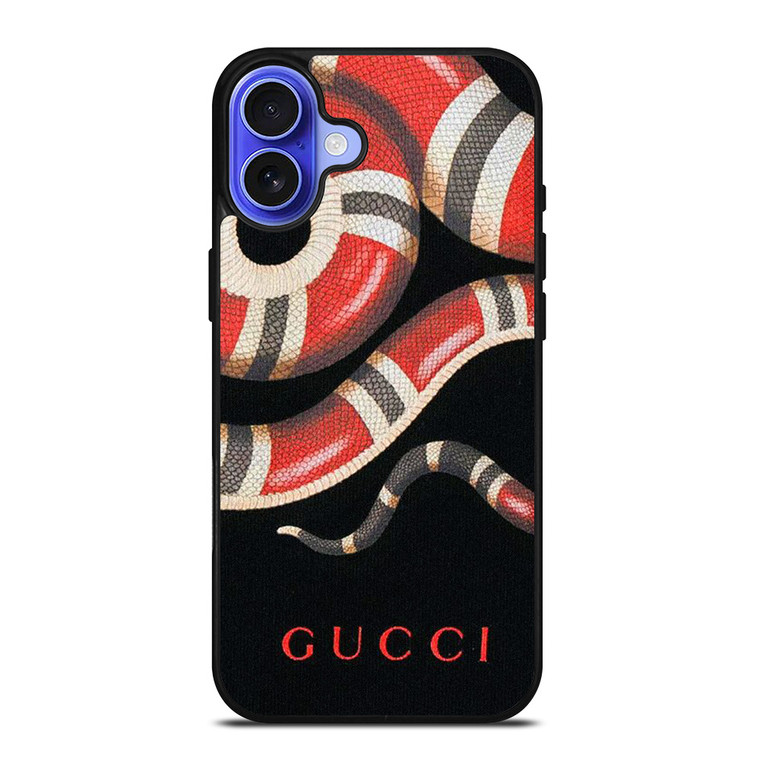 GUCCI SNAKE LEATHER iPhone 16 Case Cover
