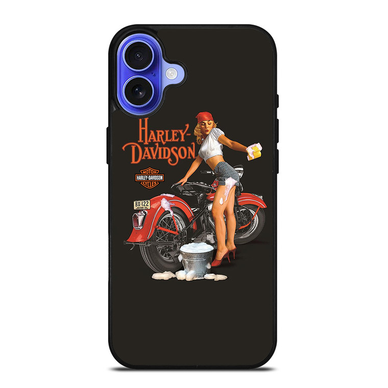HARLEY DAVIDSON SEXY GIRL iPhone 16 Case Cover