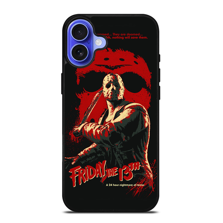 JASON FRIDAY THE 13TH POSTER iPhone 16 Case Cover