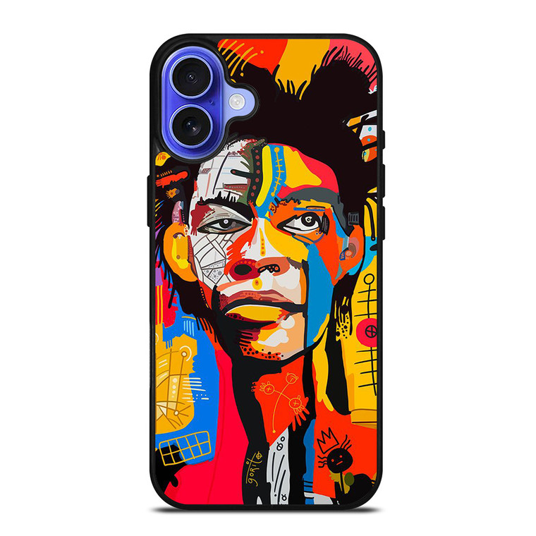 JEAN MICHEL BASQUIAT PORTRAIT iPhone 16 Case Cover