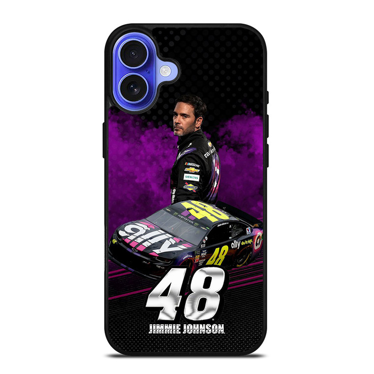 JIMMIE JOHNSON 48 NASCAR iPhone 16 Case Cover