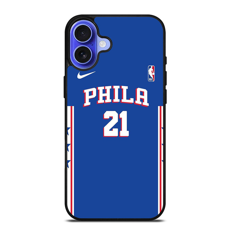 JOEL EMBIID PHILADELPHIA SIXERS NBA iPhone 16 Case Cover