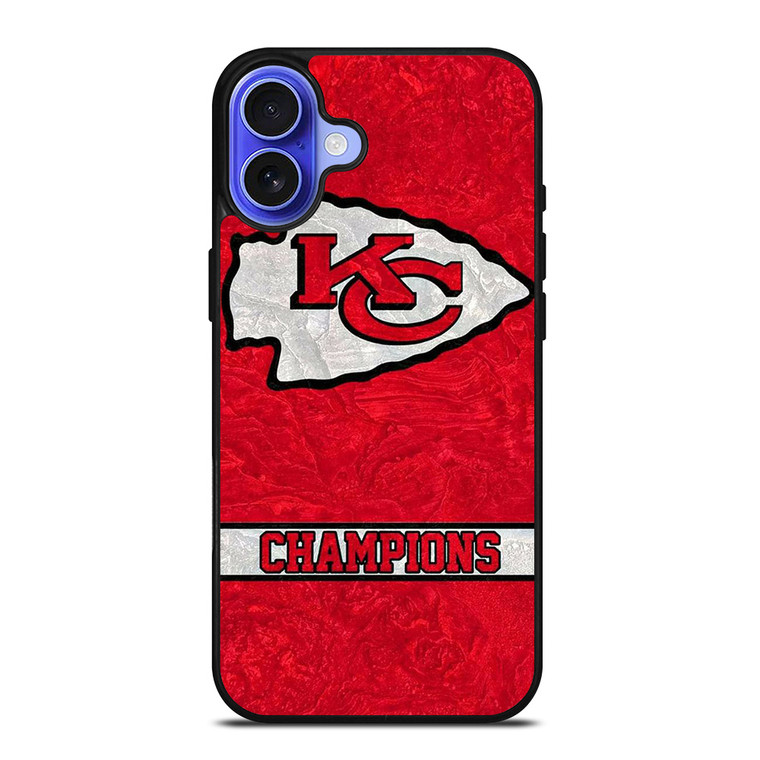 KANSAS CITY CHIEFS CHAMPIONS iPhone 16 Case Cover