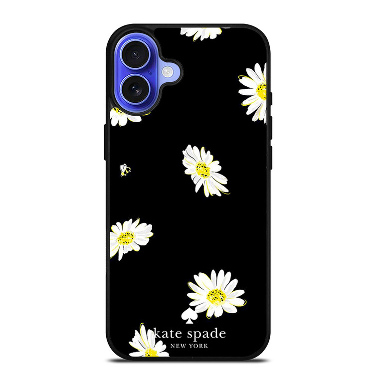 KATE SPADE FLOWER IN BLACK iPhone 16 Case Cover