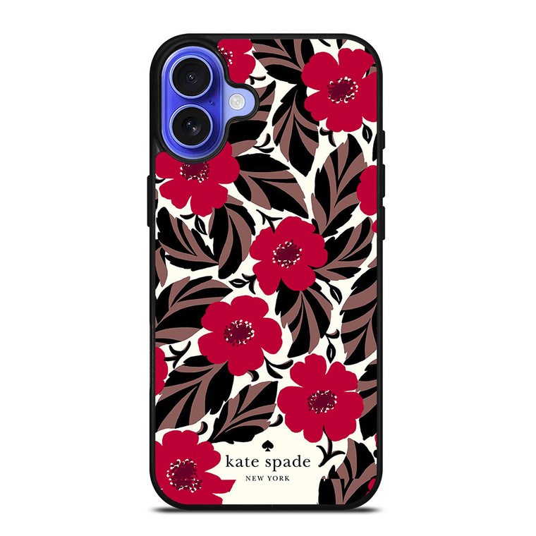 KATE SPADE FLOWER RED iPhone 16 Case Cover