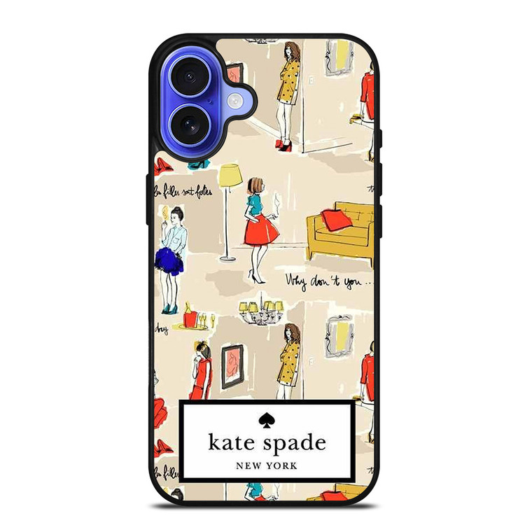 KATE SPADE NEW YORK COMIC iPhone 16 Case Cover KATE SPADE NEW YORK COMIC iPhone 16 Case Cover