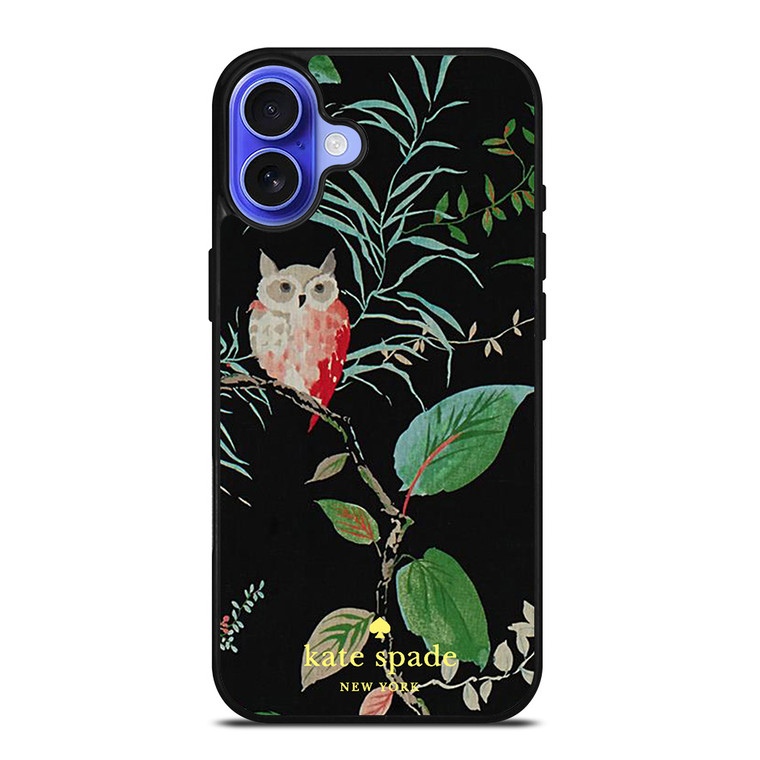 KATE SPADE OWLISH BLACK iPhone 16 Case Cover
