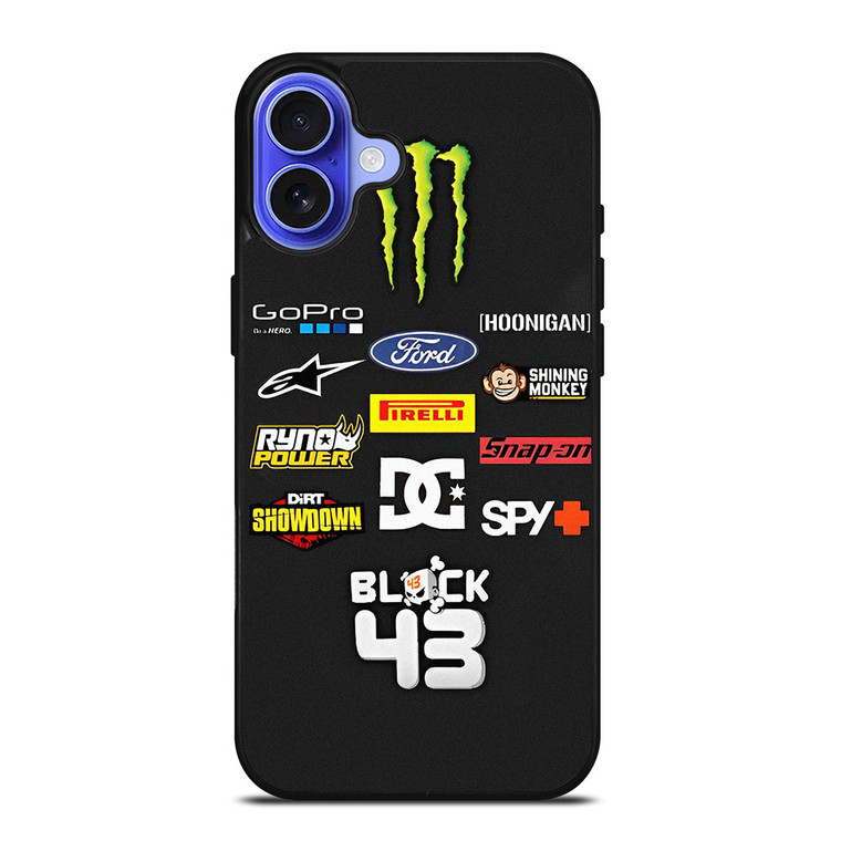 KEN BLOCK RALLY LOGO iPhone 16 Case Cover