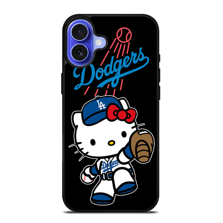 LA DODGERS HELLO KITTY BASEBALL iPhone 16 Case Cover