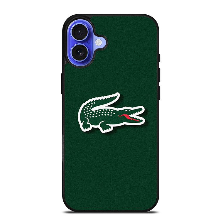 LACOSTE CROCODILE GREEN iPhone 16 Case Cover