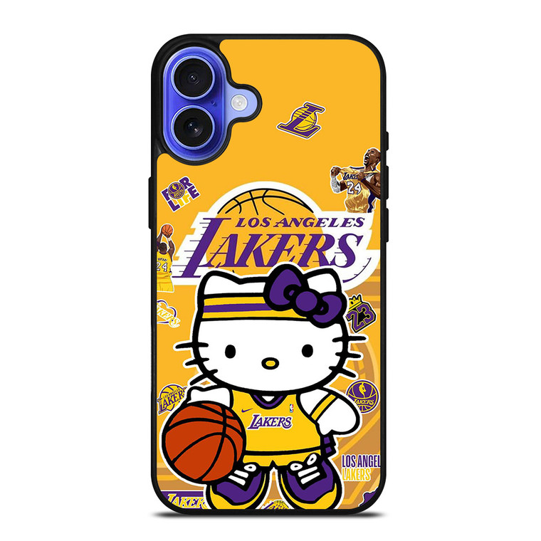 LAKERS HELLO KITTY iPhone 16 Case Cover