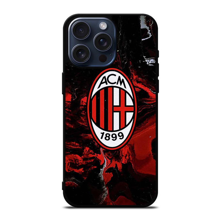 AC MILAN MARBLE LOGO iPhone 15 Pro Max Case Cover