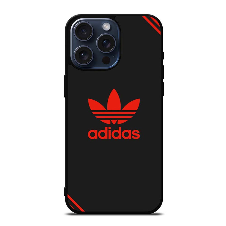 ADIDAS STRIPE RED LOGO iPhone 15 Pro Max Case Cover